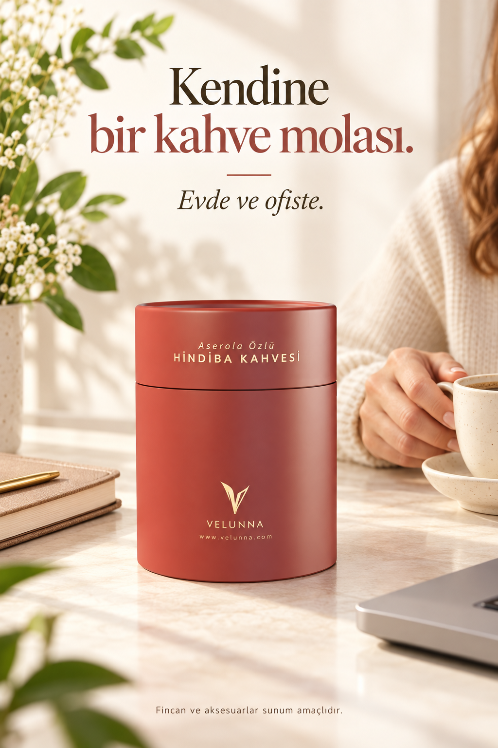 Aserola özlü Velunna kahvesi ile ev ve ofis molası
